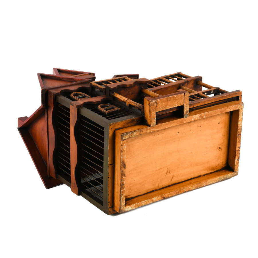 Decorative Wooden Victorian-Style House Bird Cage-9