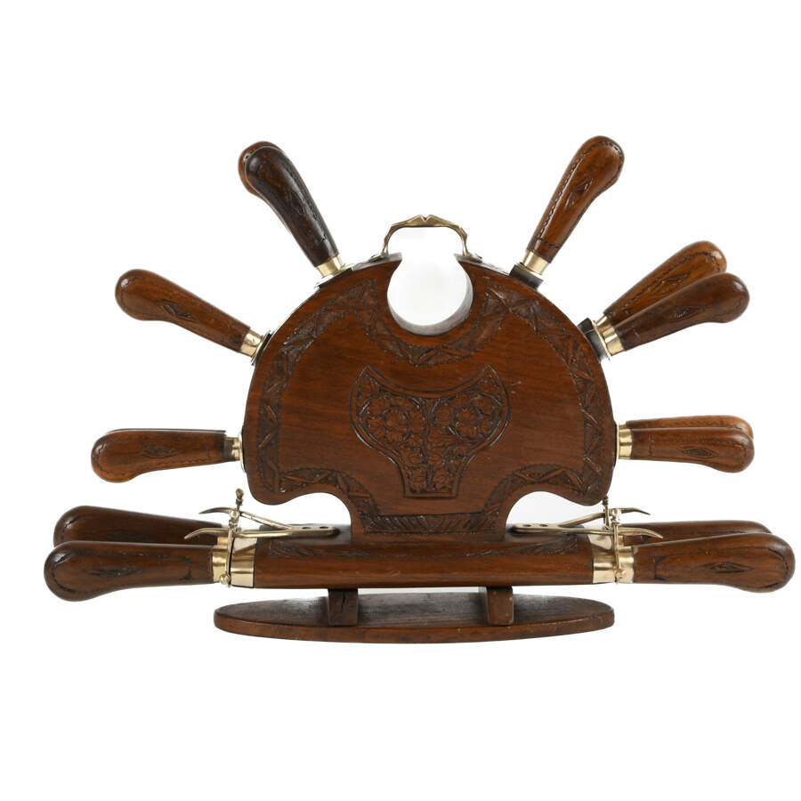 Wood Indian Carving Knife Set-4