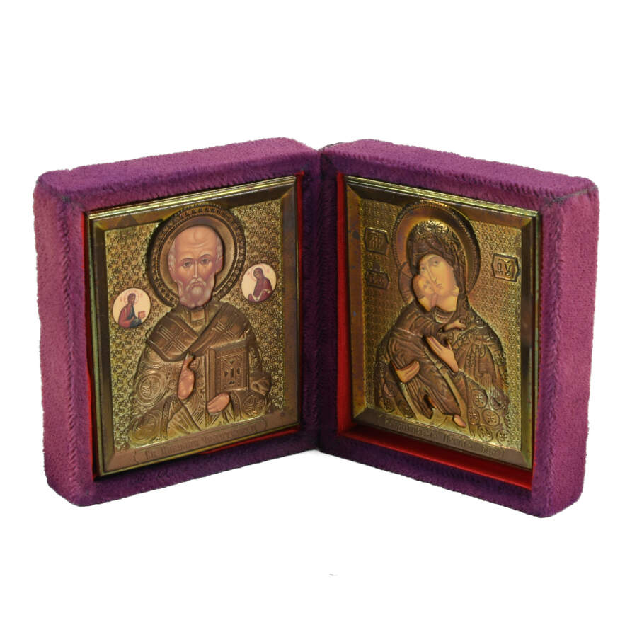 Russian Diptych Traveling Icon-1