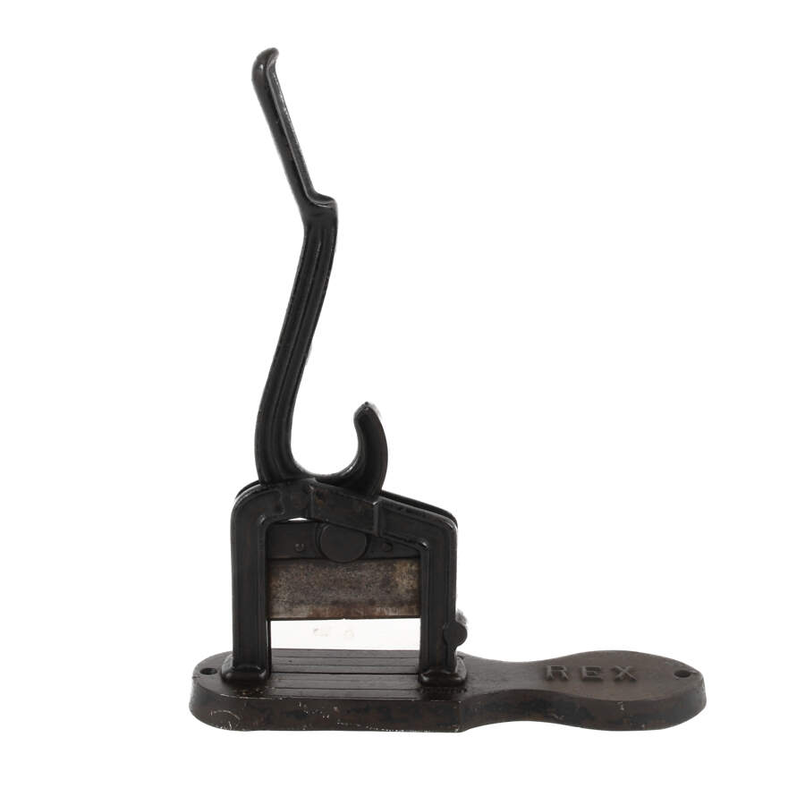 Antique Rex Cast Iron Tobacco Cutter-6