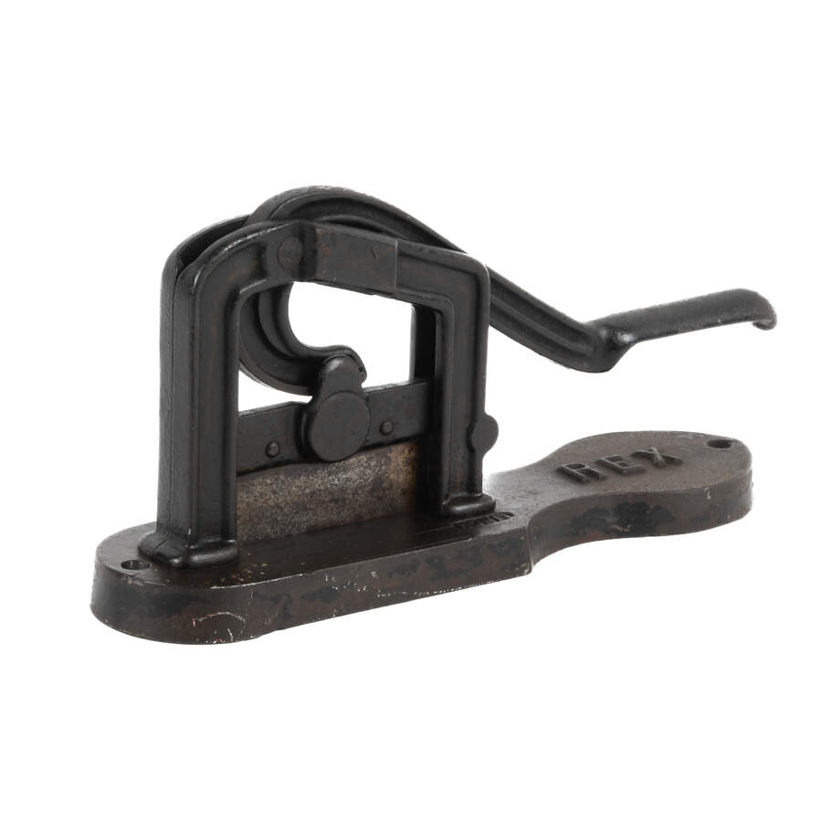 Antique Rex Cast Iron Tobacco Cutter-3