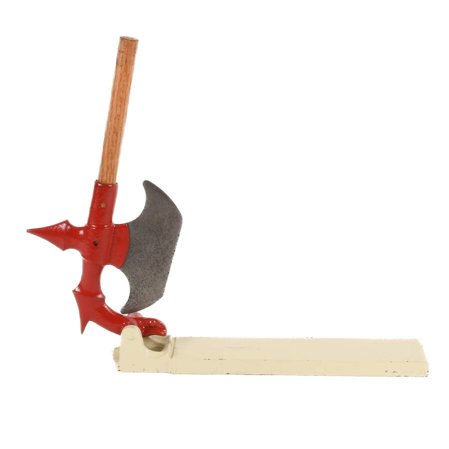 Antique Rogers Iron Co. Battle Axe Tobacco Cutter-5