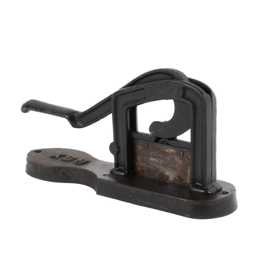 Antique Rex Cast Iron Tobacco Cutter-2