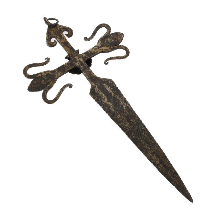 Cast Metal Decorative Cross Dagger-6
