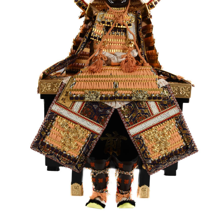 Mini Samuri Outfit on Wooden Box Stand-3