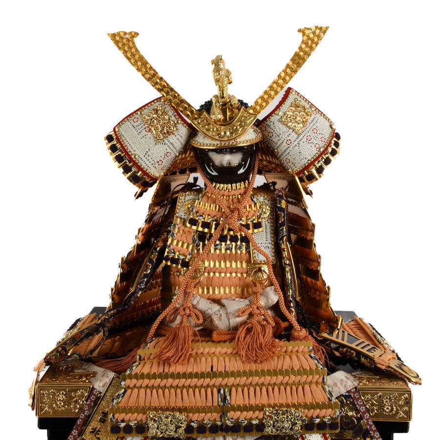 Mini Samuri Outfit on Wooden Box Stand-2
