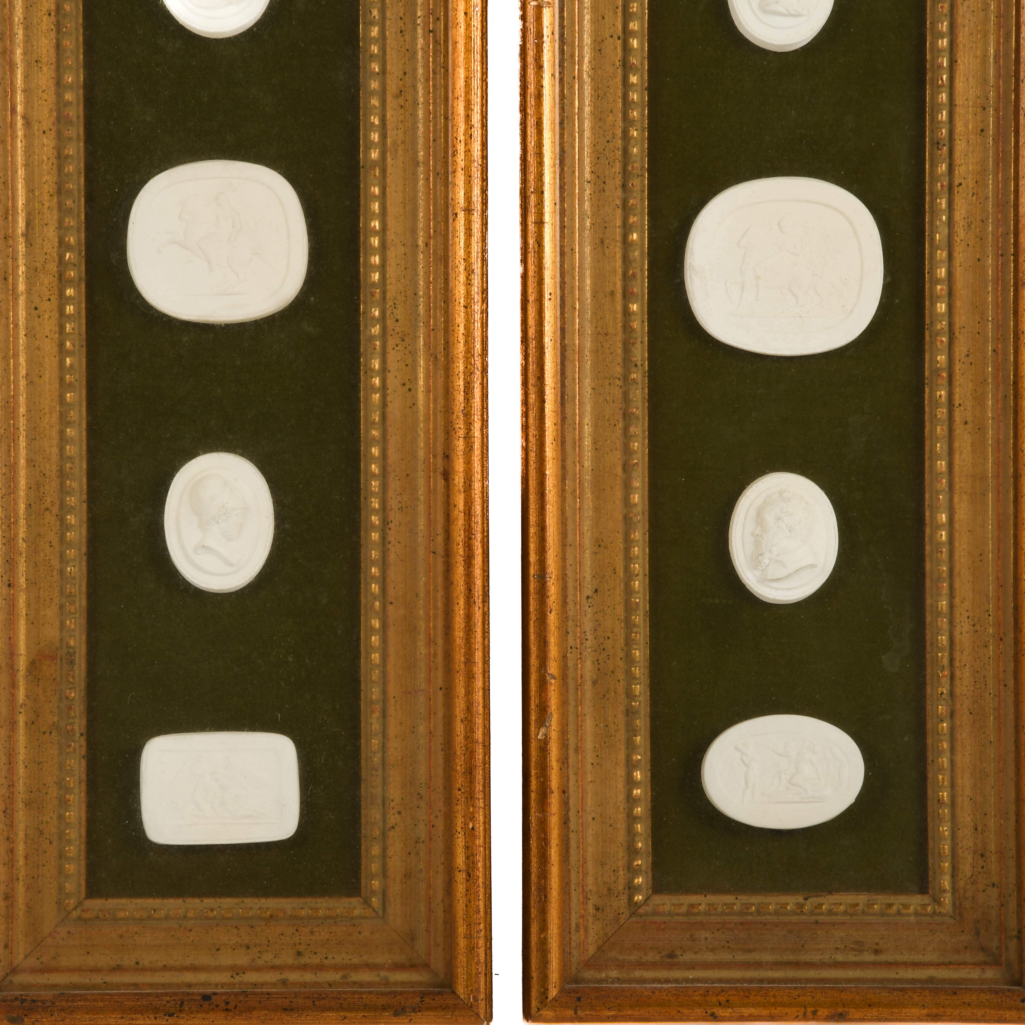 Framed Pair of Military Medallions-4