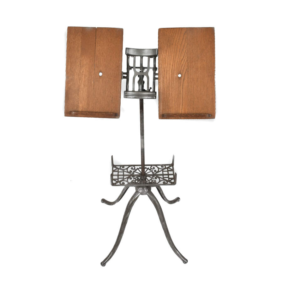 Victorian Folding Oak Dictionary Bookstand-7
