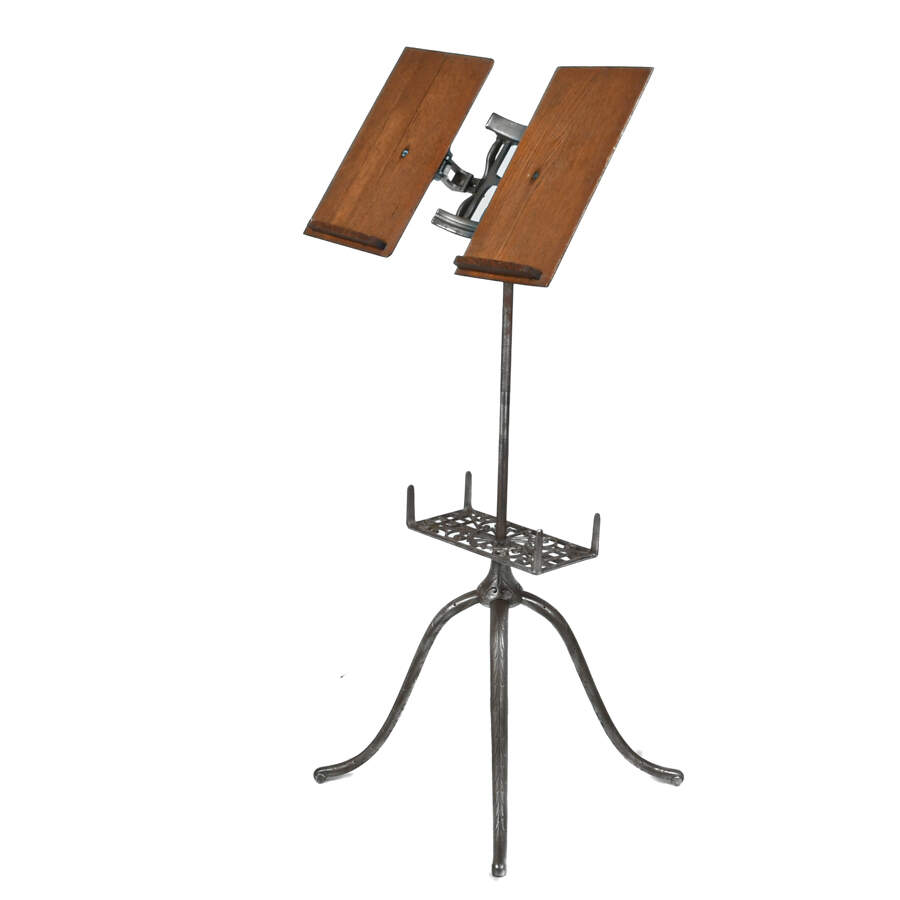 Victorian Folding Oak Dictionary Bookstand-2