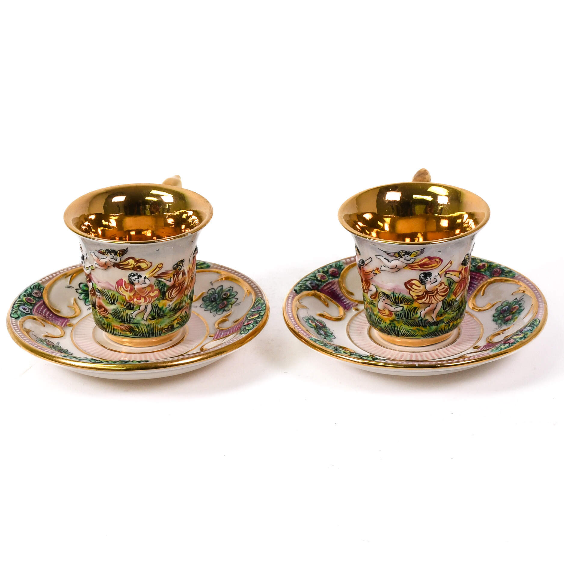 Capodimonte MAS 2 Piece Teacup and Saucer Set-2