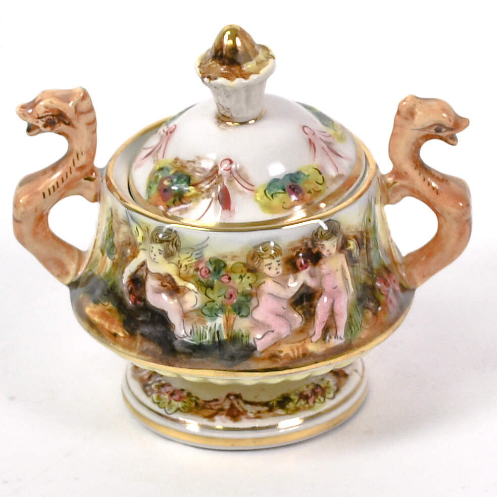 Capodimonte MAS Dragons and Cupids Tea Set-9
