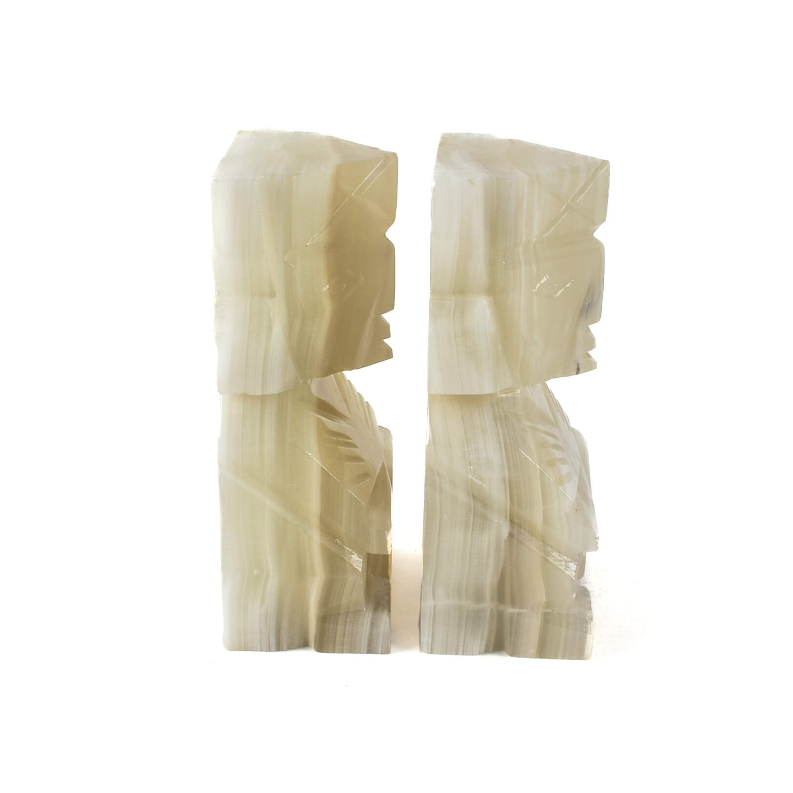 Aztec Onyx Figure Bookends-3