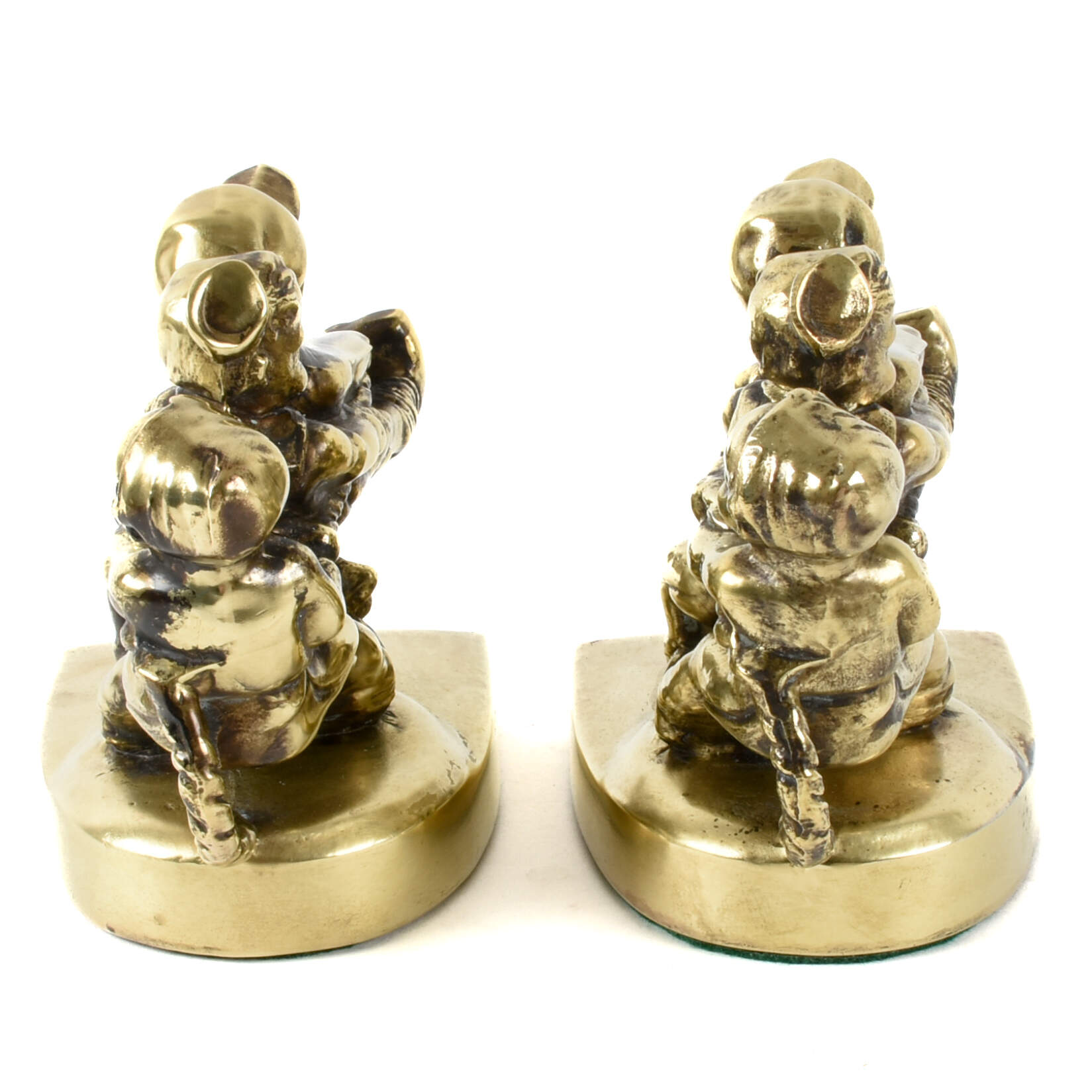 Brass Tug of War Bookends-4