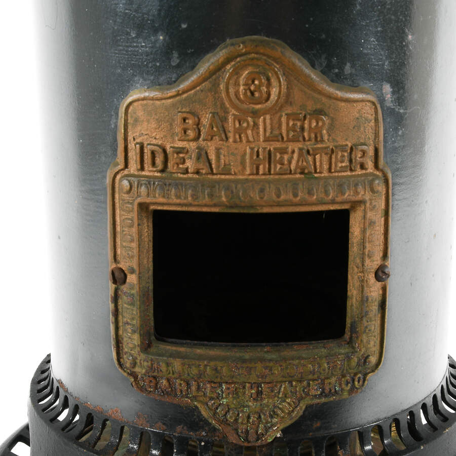 Antique Metal Barler Ideal #3 Portable Kerosene Heater-8