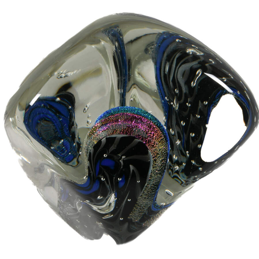 Signed KARG Glass Art Paperweight-6