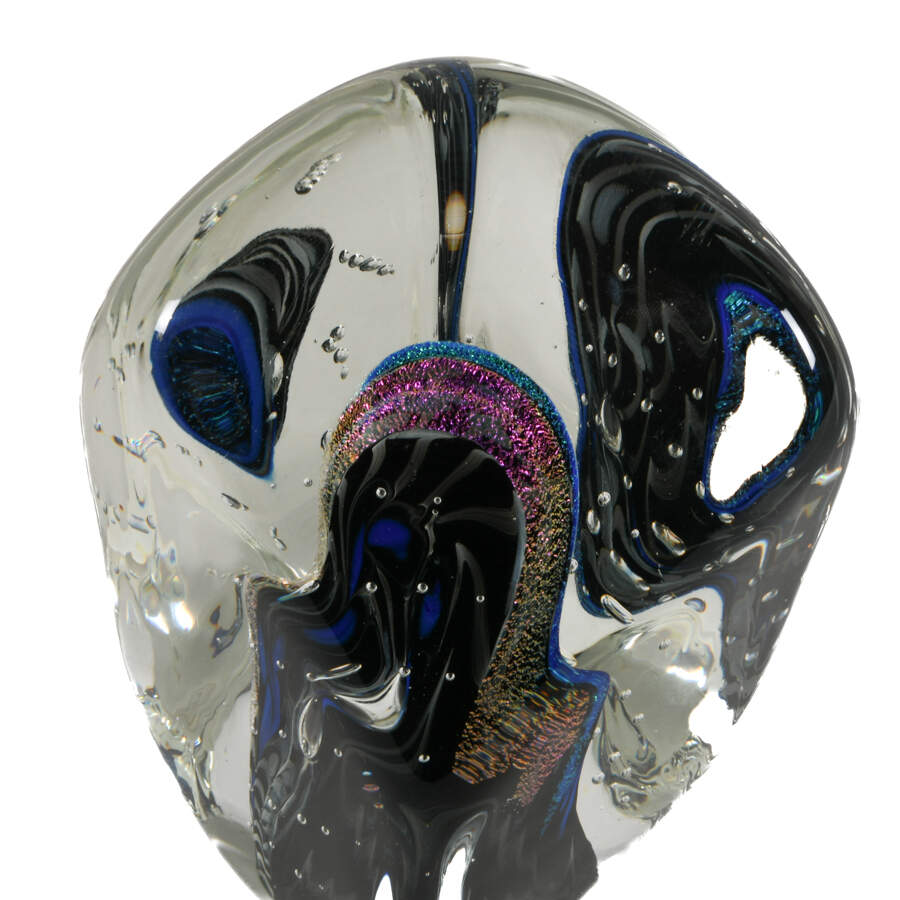 Signed KARG Glass Art Paperweight-2
