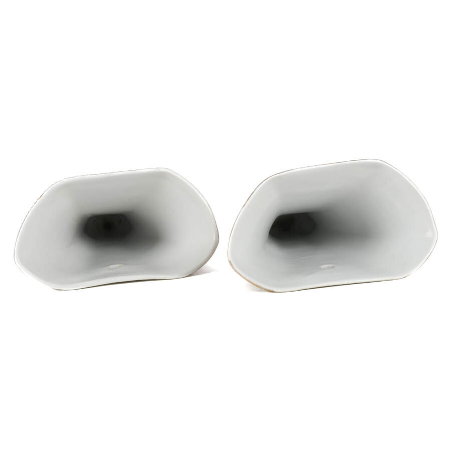 Pair of Pottery Roses Wall Pockets-8