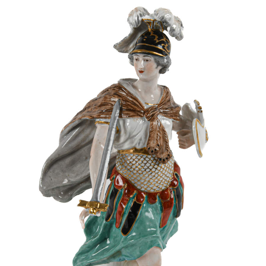 Pair of French Porcelain Figures in the Style of Meissen-7