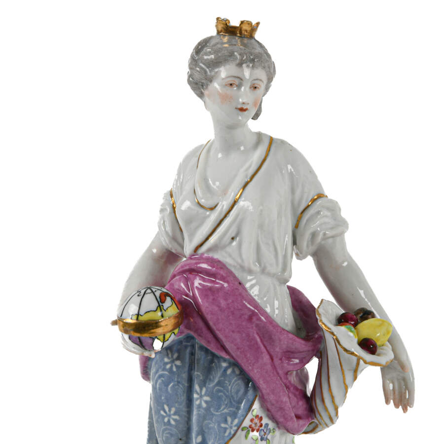 Pair of French Porcelain Figures in the Style of Meissen-6
