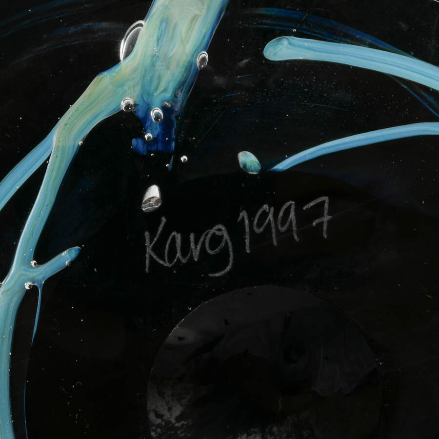 1997 Rollin Karg Art Glass Sphere-5