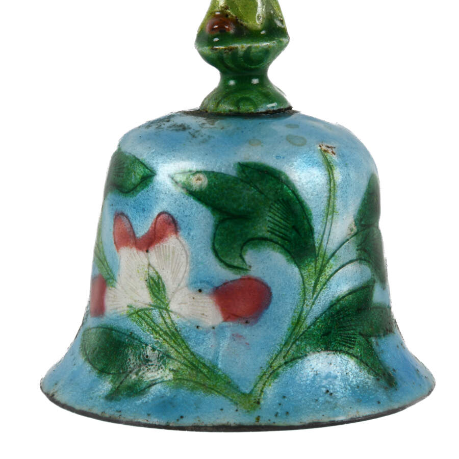 Lot of Two Chinese Enamel Bells-6