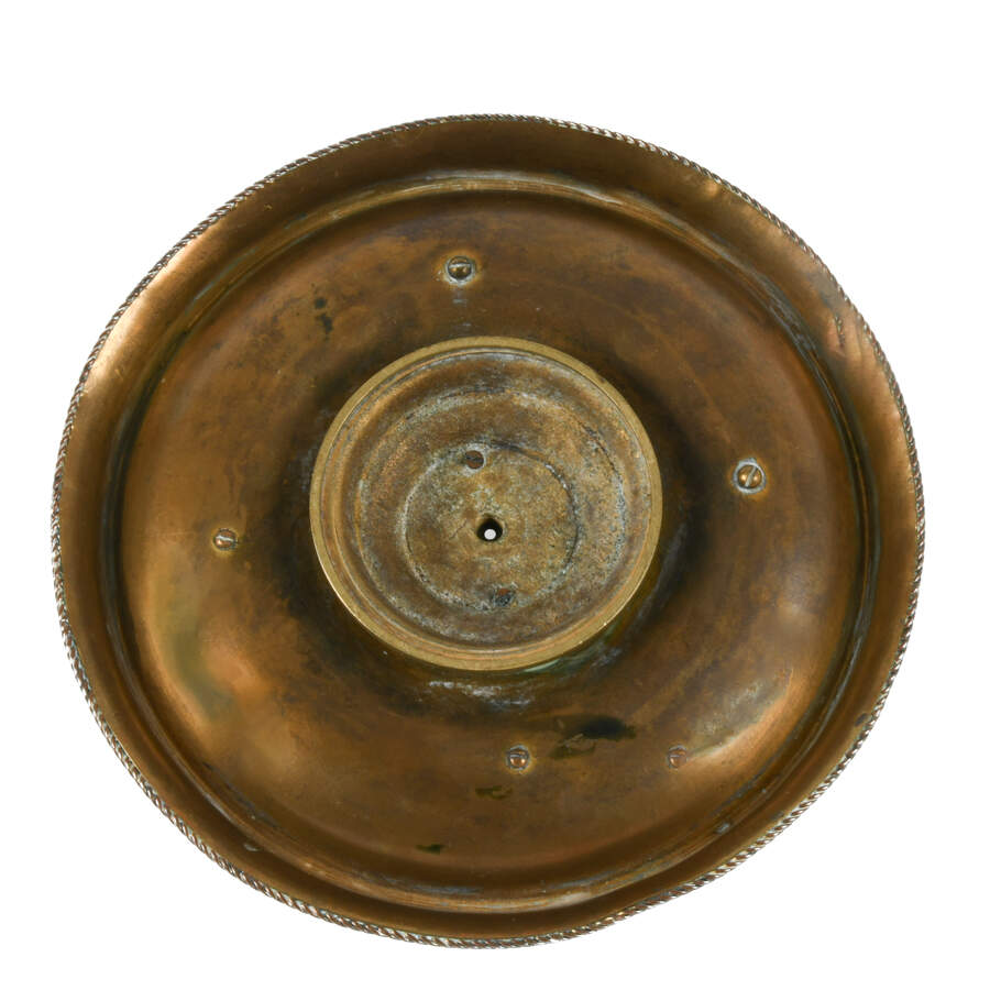 Antique 19th Century Gilt and Malachite Inkwell-5