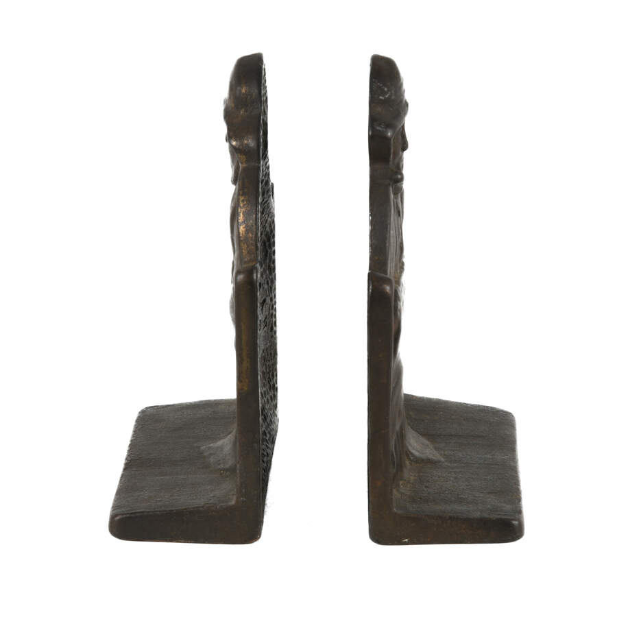 Antique Metal Cape Cod Fisherman Bookends-3