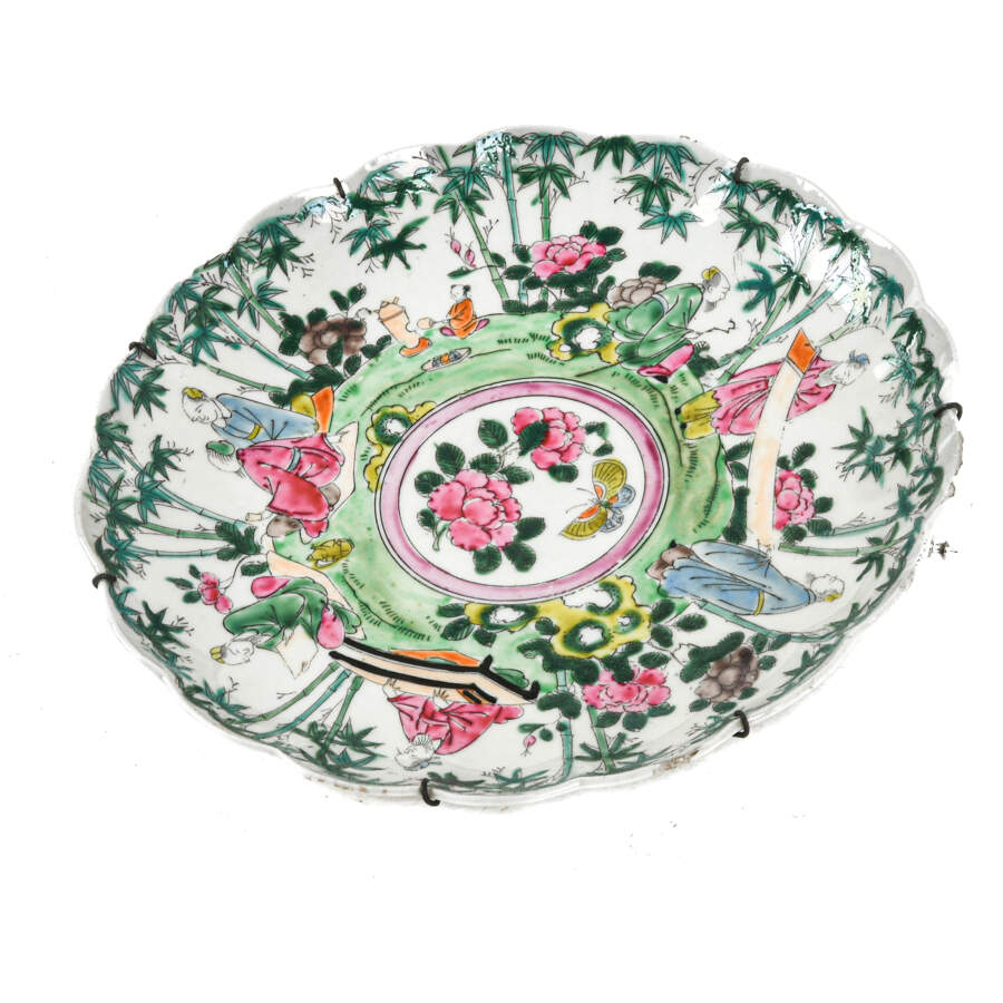 Antique Chinese Famille Rose Plate-3