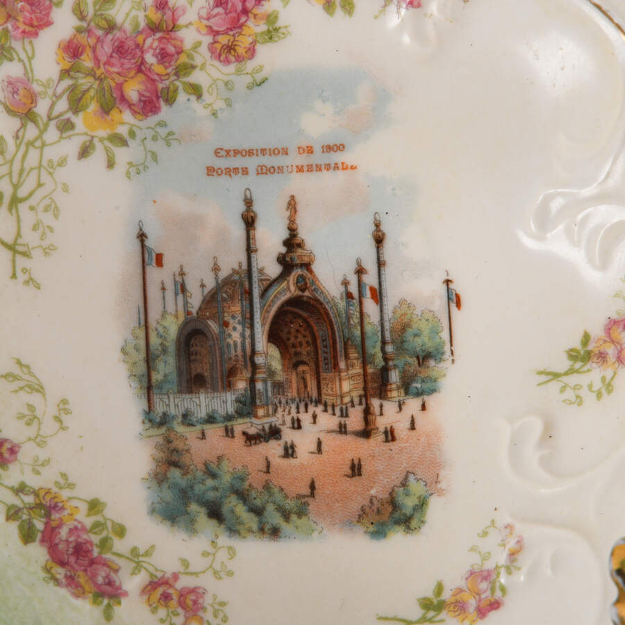 Antique Russian Hand-Painted 1900 Paris Exposition Relish Dish-5