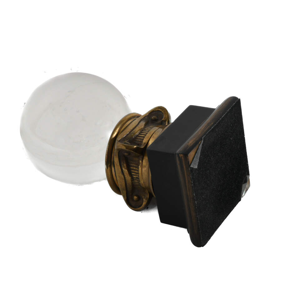 Crystal Ball with Gold and Black Base-5