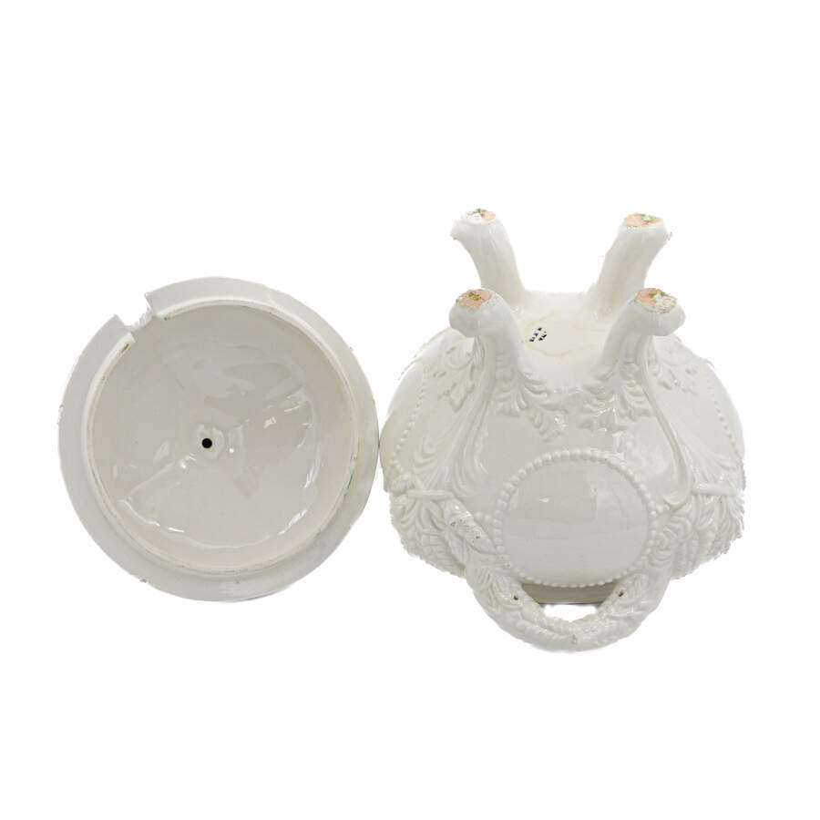 White Covered Footed Soup Tureen-7