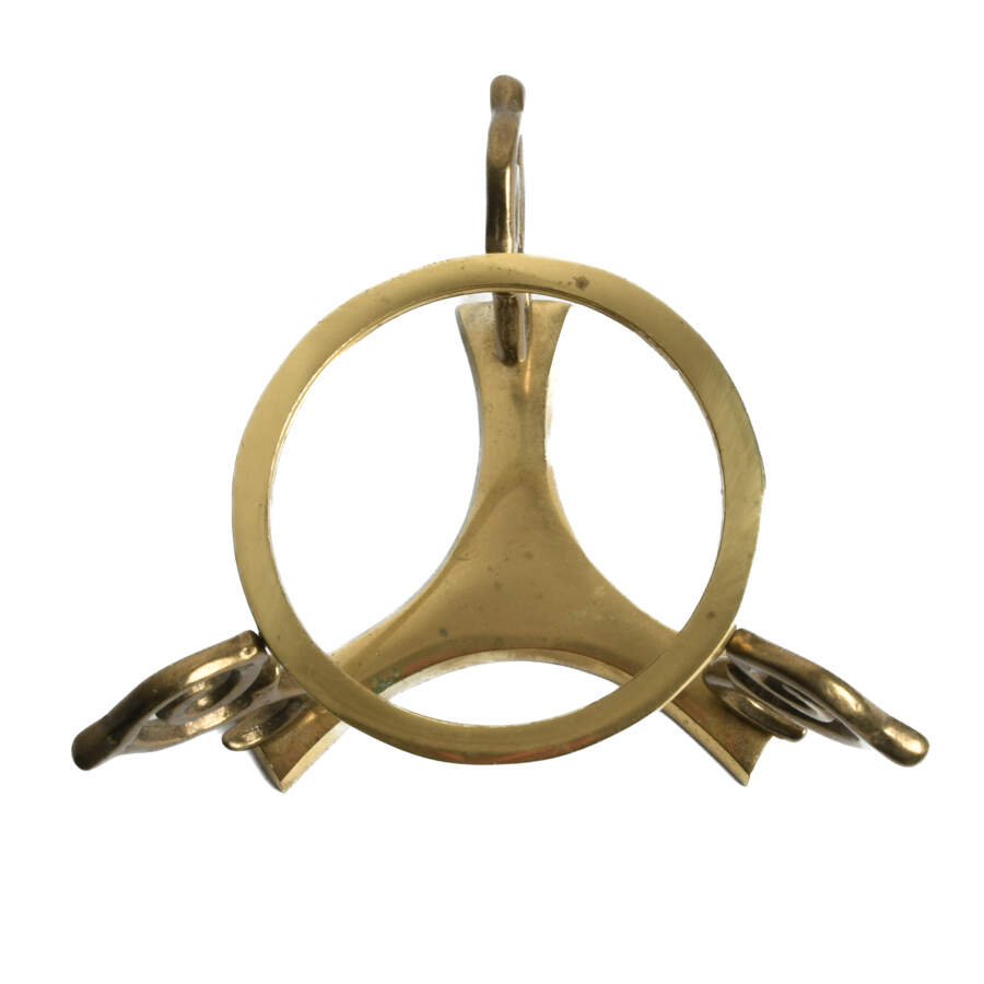 Crystal Ball with Aged Brass Stand-4