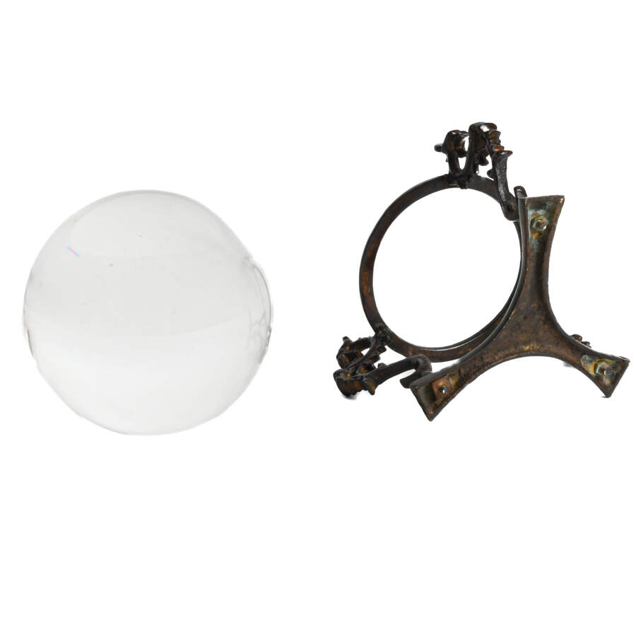 Crystal Ball with Sea Serpent Stand-5