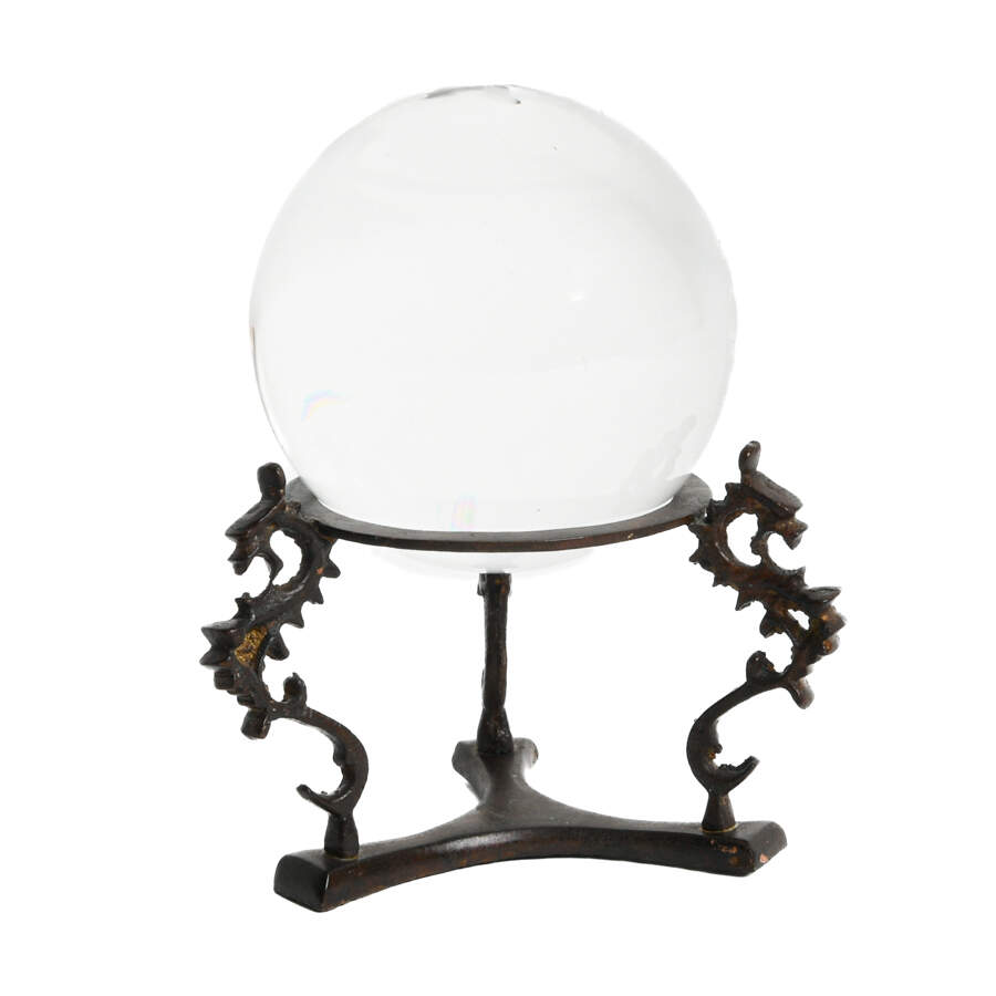 Crystal Ball with Sea Serpent Stand-1