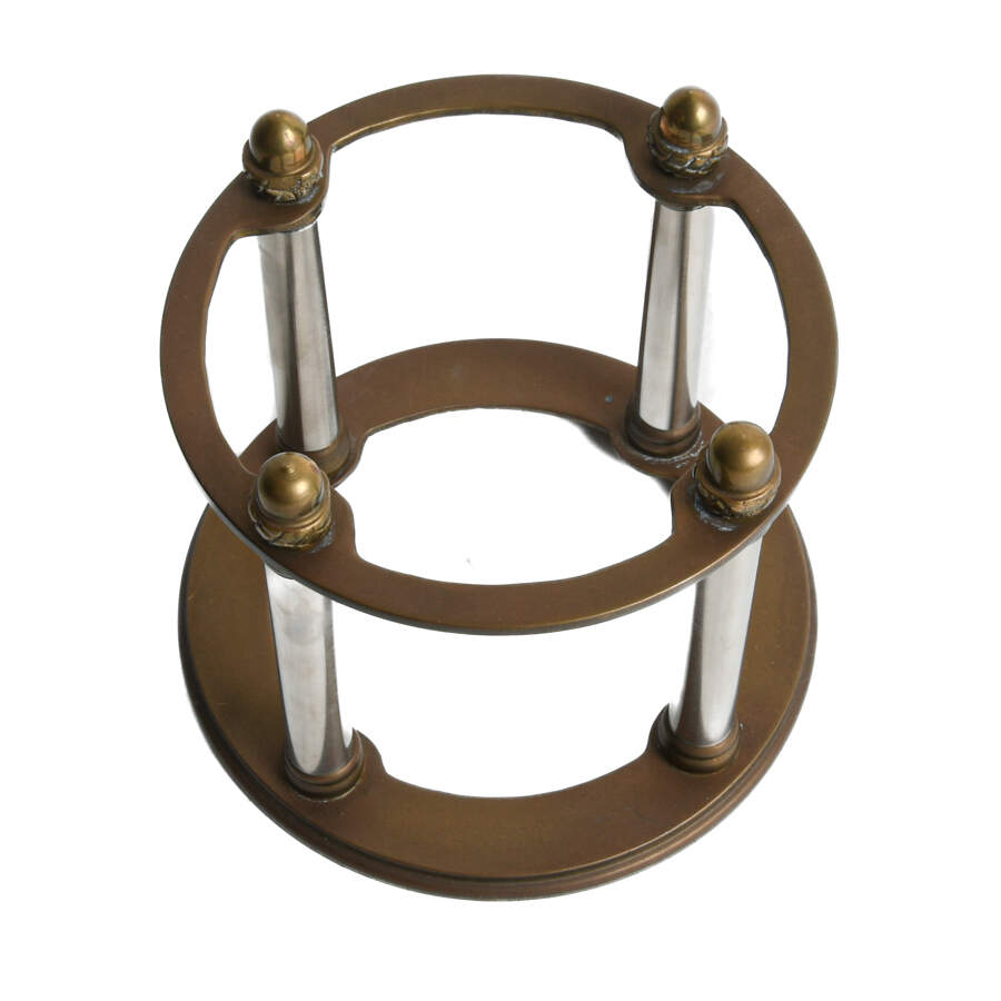 Crystal Ball with Acorn Finial Column Stand-3