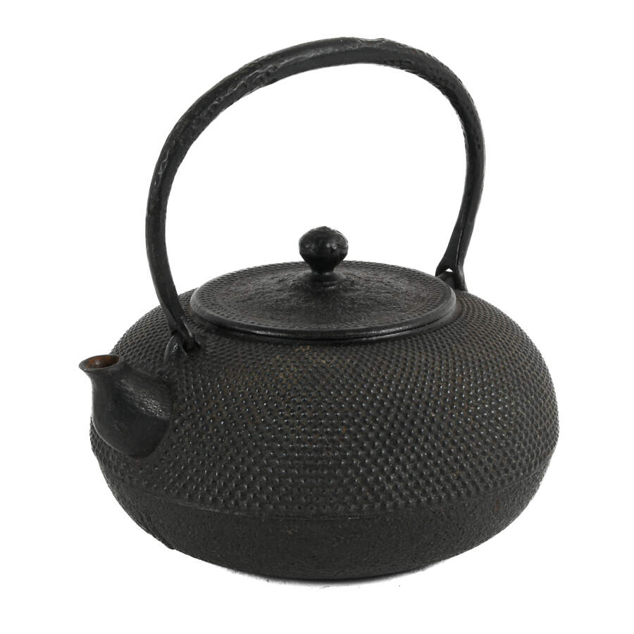 Antique Japanese Cast Iron Tea Kettle-3