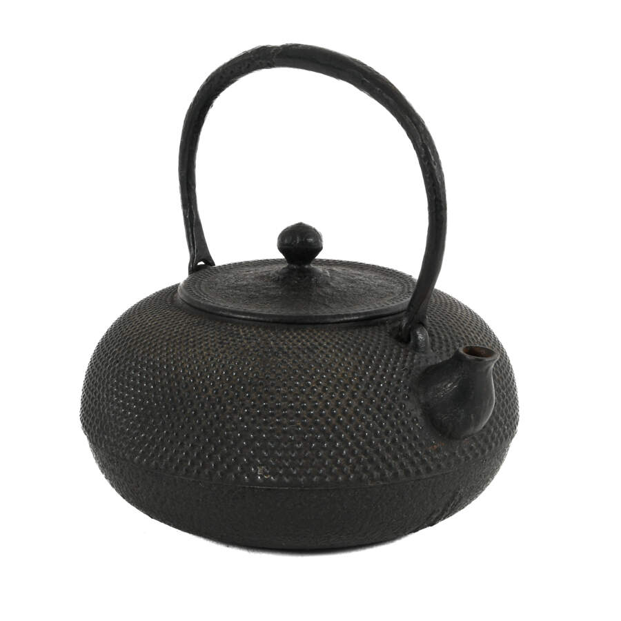 Antique Japanese Cast Iron Tea Kettle-2