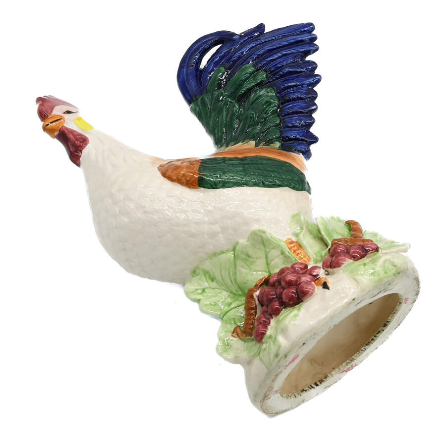 Decorative Accent Glazed Ceramic Rooster-6