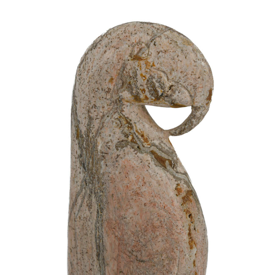 Pair of Stone-Carved Parrot Bookends-11