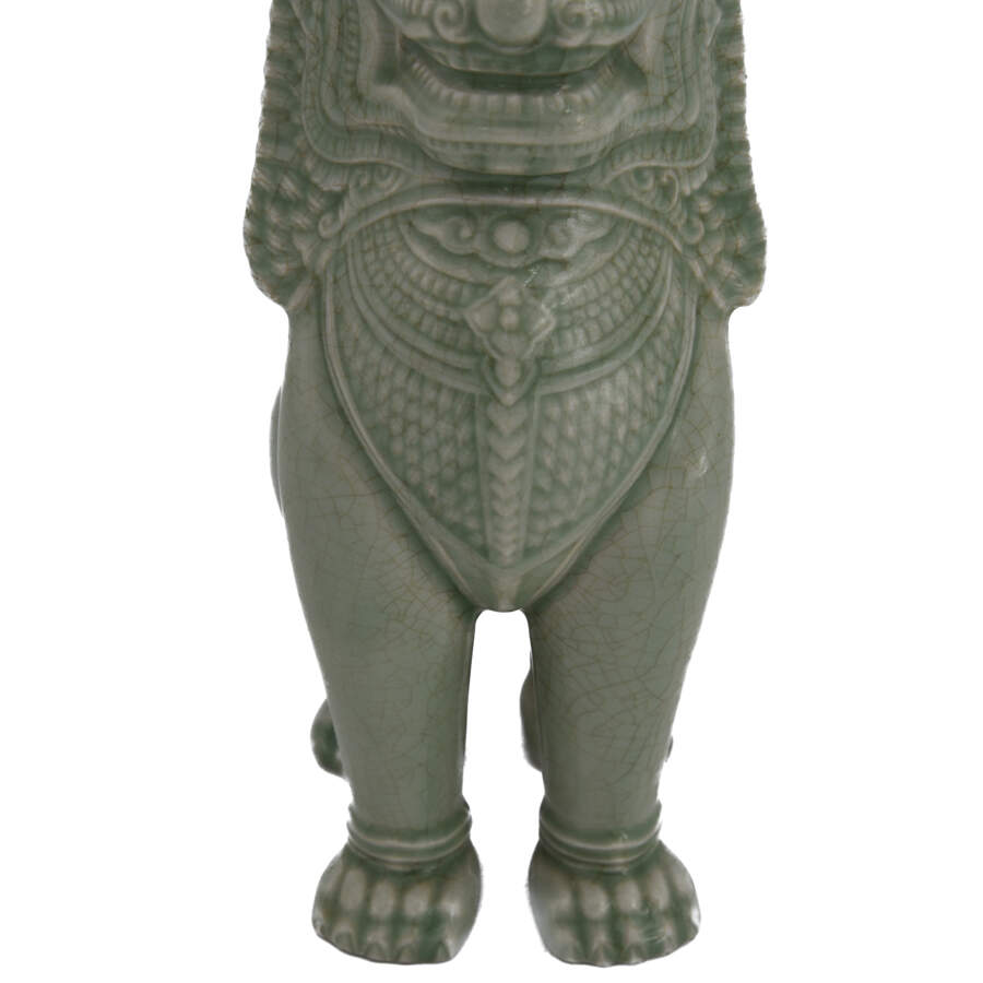 Chinese Celadon Glazed Imperial Lion-6