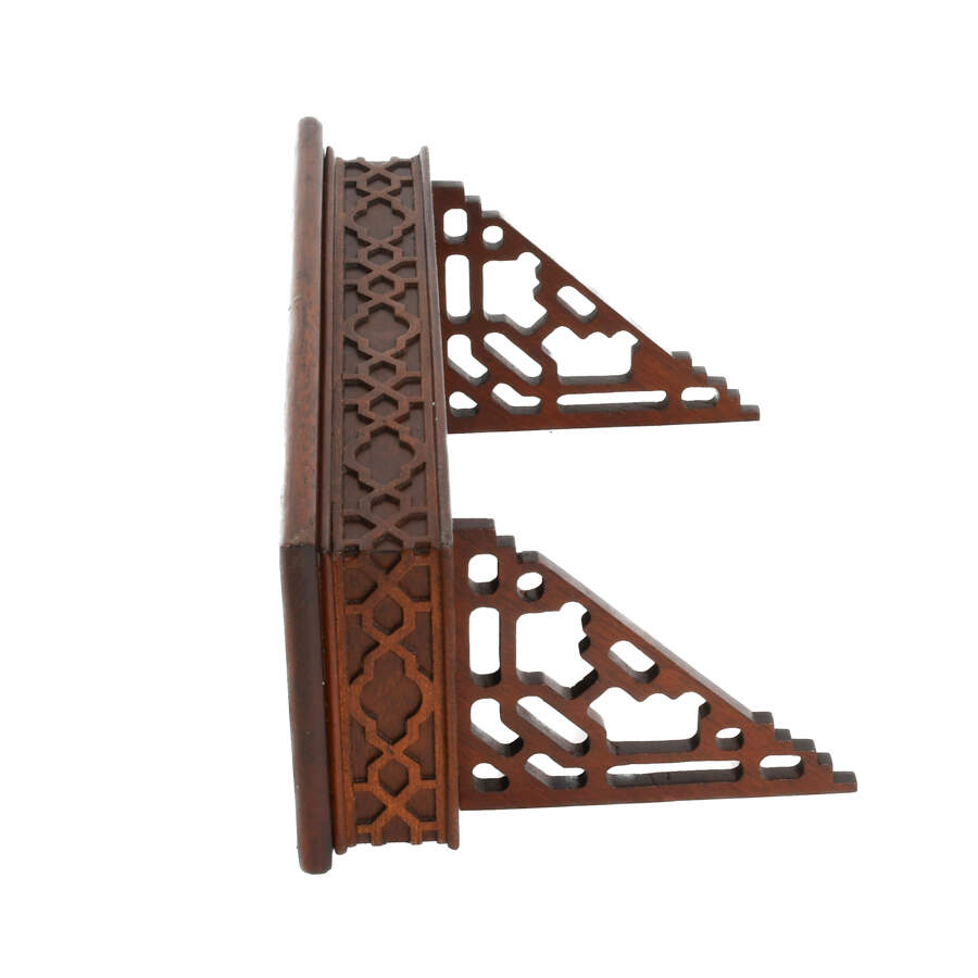 Carved Mahogany Wood Shelf-3