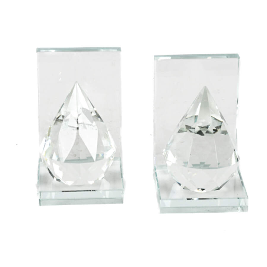 Pair of Glass Bookends-5