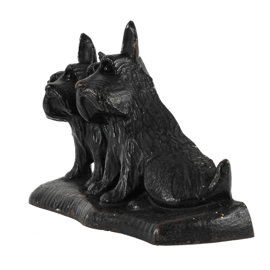 Cast Iron Scotty Dogs Door Stopper-4