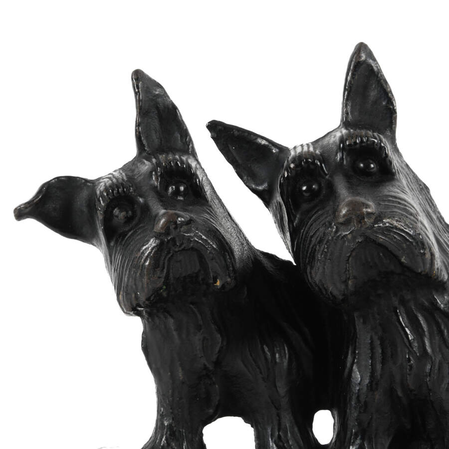 Cast Iron Scotty Dogs Door Stopper-3