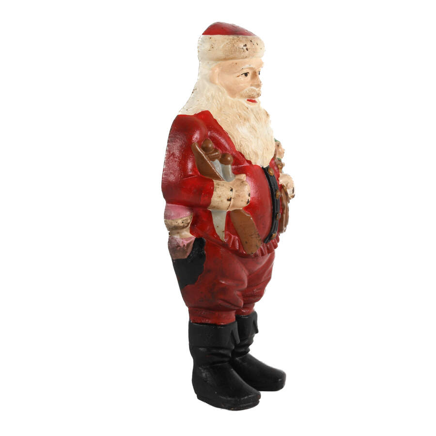 Antique Large Cast Iron Santa Claus-5