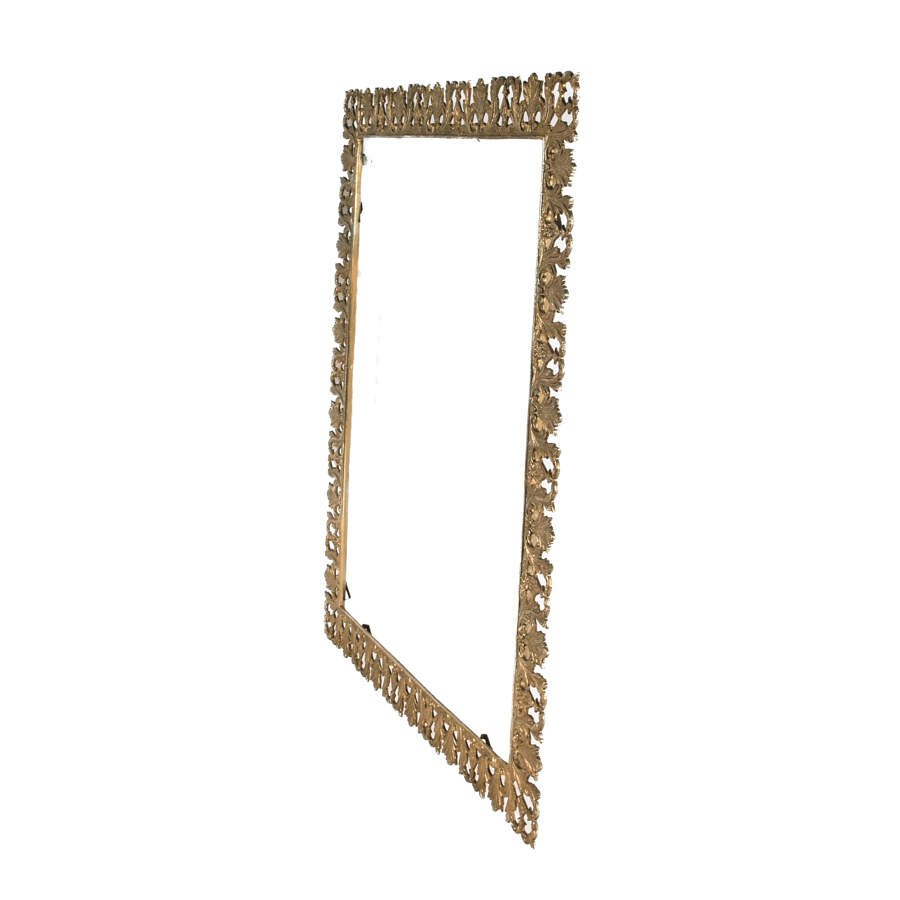 Antique Cast Metal Picture Frame-2