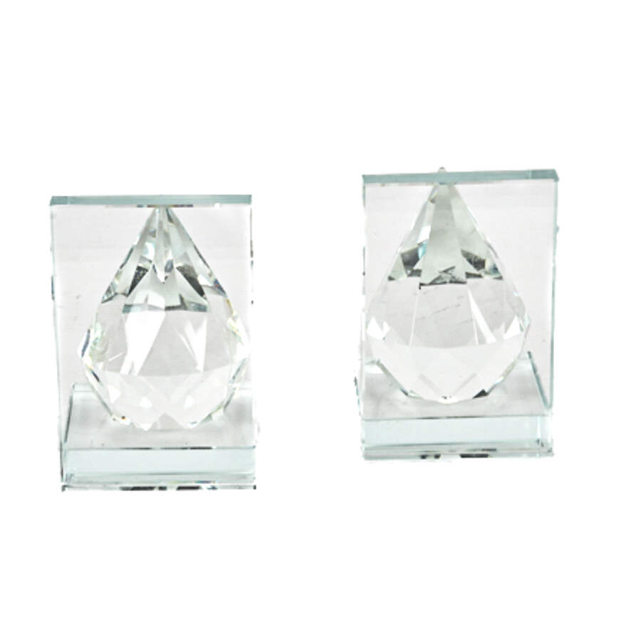Pair of Glass Bookends-3