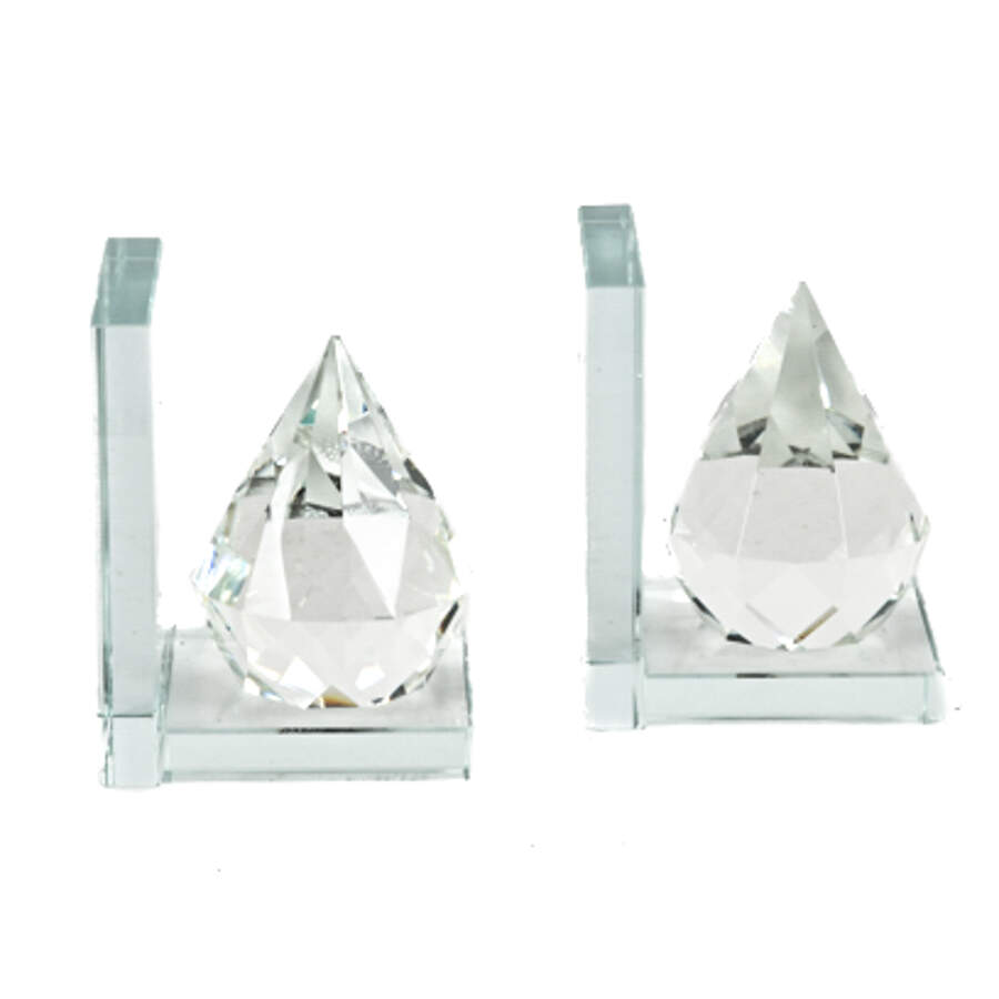 Pair of Glass Bookends-2