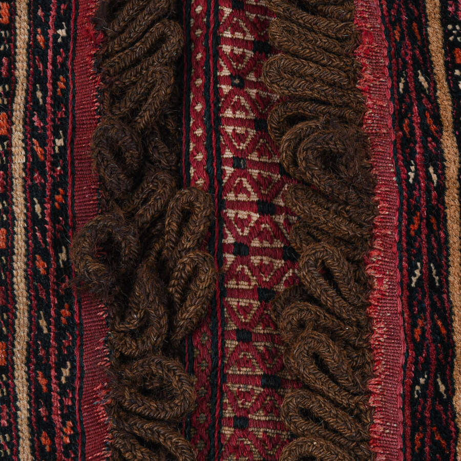 Traditional Turkmen Khorjin Camel Saddle Bag Rug-4