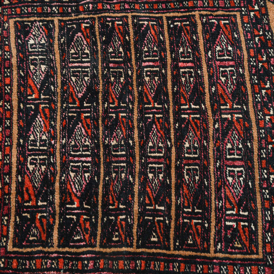 Traditional Turkmen Khorjin Camel Saddle Bag Rug-3
